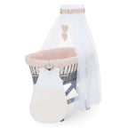 Stubenwagen grau lackiert