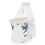 Stubenwagen grau lackiert