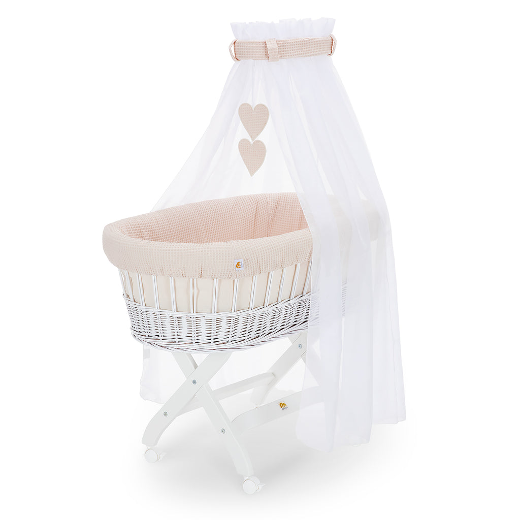 Stubenwagen weiß lackiert