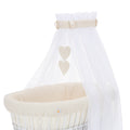 Muslin textile set for bassinet cream