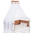 Musselin Textil-Komplettset für Beistellbett Braun