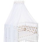 Musselin Textil-Komplettset für Beistellbett Herzchen