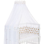 Musselin Textil-Komplettset für Beistellbett Herzchen