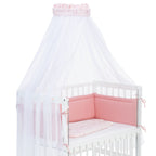Musselin Textil-Komplettset für Beistellbett Rosa