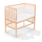 Beistellbett Boxspring Klar lackiert