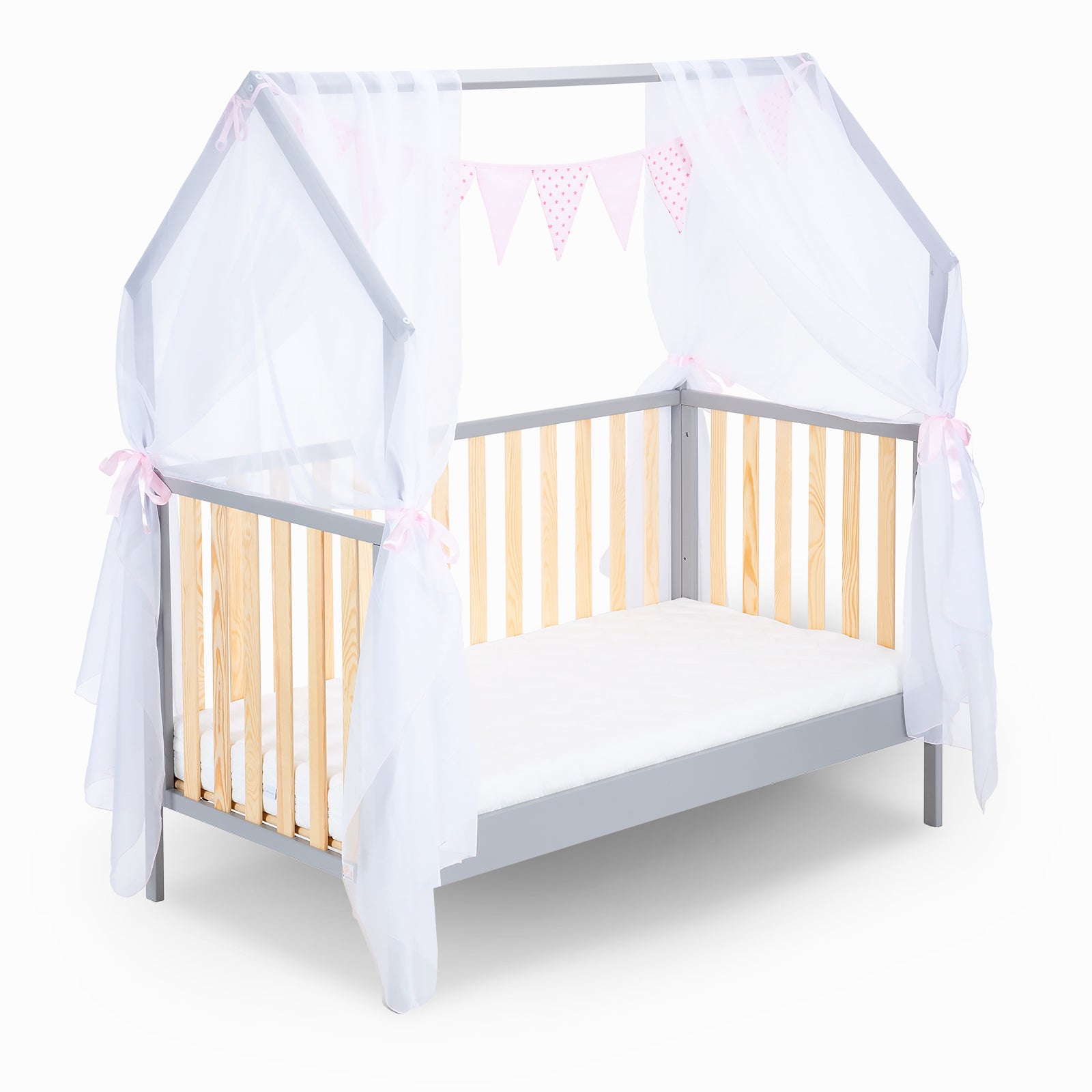 Hausbett Schlafmütze Grau / Natur 140x70