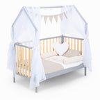 Hausbett Schlafmütze Grau / Natur 140x70
