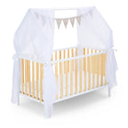 Hausbett Schlafmütze Weiß / Natur 120x60