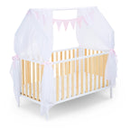 Hausbett Schlafmütze Weiß / Natur 120x60