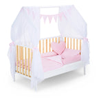 Hausbett Schlafmütze Weiß / Natur 140x70
