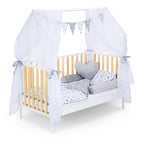 Hausbett Schlafmütze Weiß / Natur 140x70