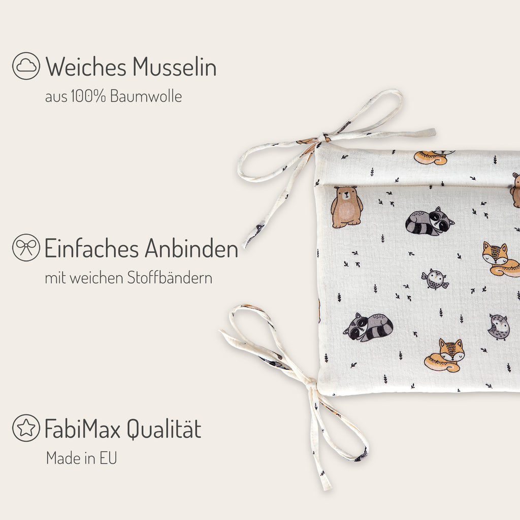 schlafsack zum anbinden Musselin Nestchen mit Schlafsack für Beistellbett Tierchen – FabiMax