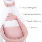 Stubenwagen weiß lackiert