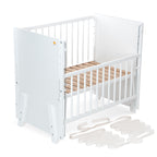 Beistellbett Boxspring Vario Weiß
